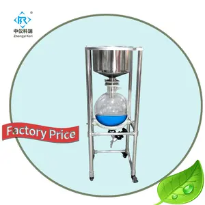 lab filtration equipment with Gravity filtering flask Buchner funnel Distillation Glass Unit and pump