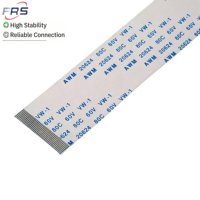 Câble FFC personnalisé 4~60 broches AWM 20624 80C 60V pas de 0,5/1,0 mm pour imprimantes