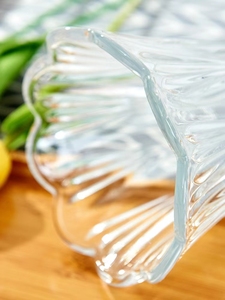 <span class=keywords><strong>Vase</strong></span> en verre cristal transparent pour fleurs, support de collection décoratif grand <span class=keywords><strong>vase</strong></span> durable en verre gaufré support de fleurs - Product Image 5