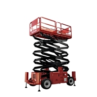 Plateforme de travail aérienne électrique à ciseaux de grande taille pour la manutention des matériaux, plateforme de travail mobile à levage élevé de 12 m, 15 m, 18 m