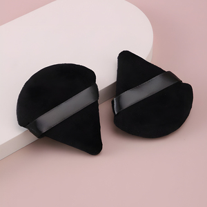 Éponge à poudre <span class=keywords><strong>pour</strong></span> le visage - Super douce, lavable, utilisation humide/sèche, style sac <span class=keywords><strong>de</strong></span> démaquillage, forme triangulaire coupée - Product Image 4