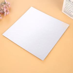 ฐานรองเค้กกระดาษแข็งแบบใช้แล้วทิ้ง IMEE สีขาว ทอง เงิน เงา รูปทรงกลมและสี่เหลี่ยม - Product Image 4