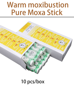Rotoli di Moxa Premium Senza Fumo Certificati CE per Medicina Tradizionale Cinese, Agopuntura, Massaggio Termico, Terapia di Moxibustione, 10 Pezzi/Scatola - Product Image 1