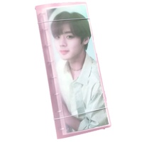 Reliure à couverture en PP en gros avec slogan Kpop, 30/50/70 feuilles, pochette