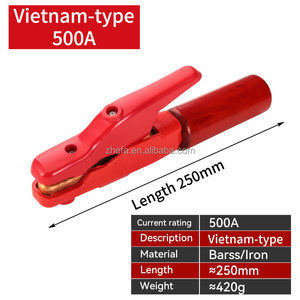 Pince de baguette de soudage en laiton et en fer à l'épreuve de la <span class=keywords><strong>mousson</strong></span> vietnamienne support en bois de 500 ampères support d'électrode à usage industriel - Product Image 6