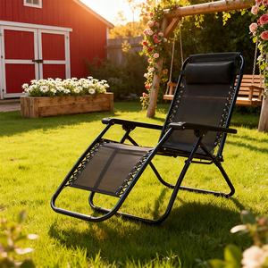 Kursi lipat luar ruangan untuk balkon taman kursi santai ringan dan tidak mengambil ruang - Product Image 2