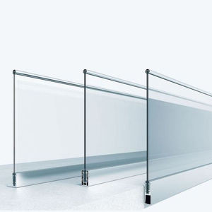 Balustrades et mains courantes <span class=keywords><strong>de</strong></span> balcon d'appartement en acier inoxydable sans cadre à montage au sol, design moderne, résistantes à la rouille, à prix abordable - Product Image 1