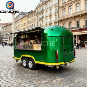 Remorque alimentaire en acier inoxydable avec cuisine complète, camion de nourriture mobile multifonctionnel pour la crème glacée, remorque alimentaire pour les États-Unis - Product Image 2