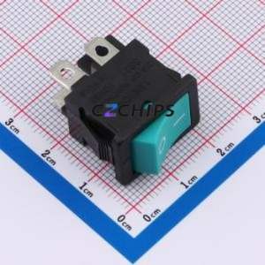 SS21-G1BIWG8-B Rocker Switch Through hole Component (THT),21x15mm Switch 12A 250V - Product Image 1