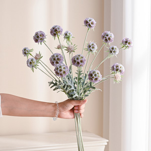 Fleurs artificielles à tête unique en soie pour décoration de mariage, bouquet, ornement de maison, décoration de plafond - Product Image 4