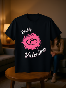 Simpatica maglietta di San Valentino in cotone stampato, girocollo unisex, vestibilità regolare, stile primavera-estate - Product Image 2