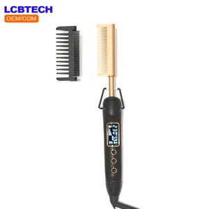 Hair Care Straight Comb Curler Dry And Wet Dual Use Curling Stick Negative Ion Lazy Person Divine Tool Anti Knot Copper Comb