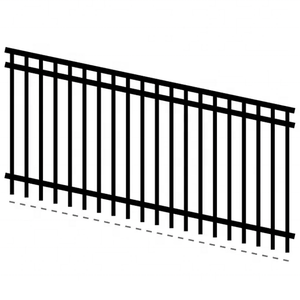 Giá Có Thể Thép Rèn Sắt Racked Hàng Rào Bảng Điều Chỉnh Trang Trí Hồ Bơi Hàng Rào Nhôm picket Độ Dốc Có Thể Điều Chỉnh Hàng Rào Vườn - Product Image 5