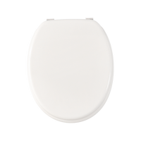 Siège de toilette rond moderne en bois moulé pour enfants, ouverture frontale, garantie 3 ans, normes européennes pour salle de bain