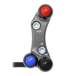 Interruttore Manubrio Destro per Ducati 749/R/S (Fori Sfuocati) (Titanio) - Product Image 1