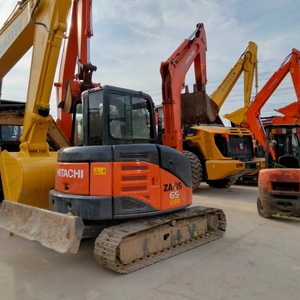 รถขุดขนาดเล็กฮิตาชิ ZX65 มือสองคุณภาพสูง น้ำหนัก 6.5 ตัน เครื่องไฮดรอลิกแบบตีนตะขาบ พร้อมส่วนประกอบเครื่องยนต์หลัก มีสินค้าในสต็อก - Product Image 6