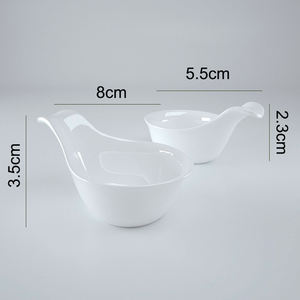 Atacado Porcelana Mergulhando Tigelas Molho De Soja Pratos De Servir Prato De Tempero Molho De Cerâmica Prato Pequeno - Product Image 2