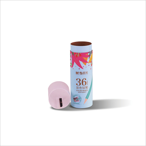 High End Cylinder Paper Tube <b>Box</b> For Pencil Packaging Wholesale Round Paper <b>Gift</b> <b>Box</b> with <b>Clear</b> Lid - Product Image 5