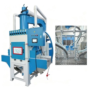 Pass Through Automatic Conveyor Belt Sand Blasting <b>Machine</b> for Metal Surface Finishing - Product Image 1