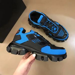 Großhandel Luxus Designer Schuhe Atmungsaktive Bequeme Leichte Modische Sneakers Höhenerhöhende Chunky Mesh Maßgefertigte Pradaing - Product Image 4