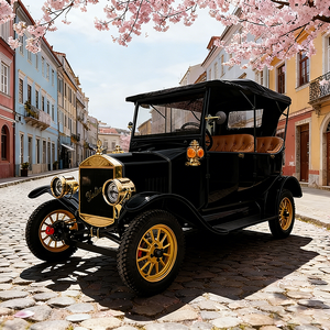 Modelo T, 5 Plazas, Autos Eléctricos Vintage, Carrito de Golf Eléctrico, Autobús Turístico en Venta - Product Image 2