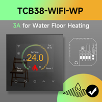 Termostato Programable con Botón Táctil para Calefacción por Suelo Radiante, Control Remoto Tuya Smart Life