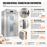 YOSLON Chambre de fermentation à chariot unique pour boulangerie, chambre de levage de pâte à roulettes, équipement de fermentation de pain personnalisé OEM