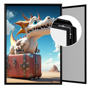Cydisplay 25mm A0 <span class=keywords><strong>Snap</strong></span> khung Áp phích khung thay đổi nhanh chóng Movie <span class=keywords><strong>Snap</strong></span> khung ảnh nhôm cho chương trình khuyến mãi trong nhà vật liệu kim loại - Product Image 1