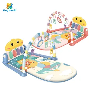 Babyspielzeug 6 bis 12 Monate Aktivität Fitness-Ständer Pedal Klavier Babyspiel Fitness-Studio-Matte Klavierteppich Sportständer Kleinkind-Spielzeug