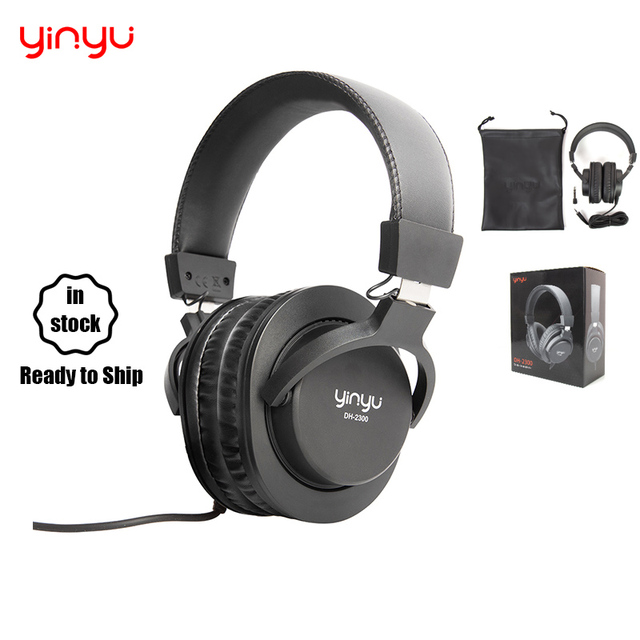 Yinyu DH2300 Pro Studio Headphones Over-ear Wired Monitoring Headphones with HiFi Audio for Music Producers/DJs