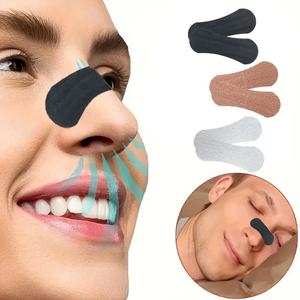 Adult Strong Viscosity Sports Nasal Strip <b>Black</b> Ventilation Nose Patch Oil-Proof Sweat-Proof Mouth Patches for Body Patches - Product Image 2
