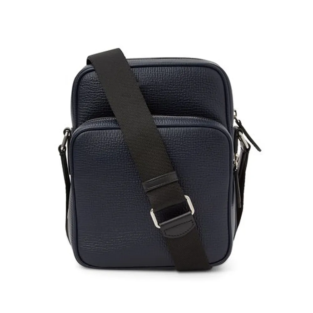 New Designer Custom Logo Genuine Leather Mens Crossbody Bag Waterproof Laptop Shoulder Reporter Bag With Pockets