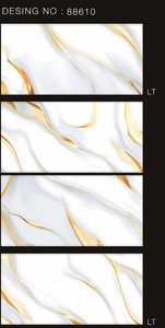 Carrelage mural série Premium marbre brillant 300X600 MM Design moderne finition brillante pour murs intérieurs de villas - Product Image 2