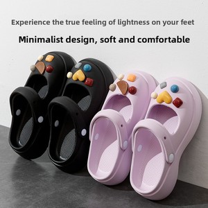 <span class=keywords><strong>Chanclas</strong></span> de playa estilo coreano con diseño de flor de cocodrilo para <span class=keywords><strong>mujer</strong></span>, de verano 2026, antideslizantes, transpirables, impermeables, de EVA, famosas en internet. - Product Image 2