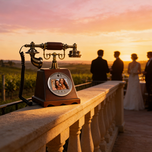 <span class=keywords><strong>Telefono</strong></span> Cordless Retrò in Materiale ABS, Libro degli Ospiti Video, Direttamente dal Produttore per Matrimoni, <span class=keywords><strong>Casa</strong></span>, Hotel e Feste - Product Image 6