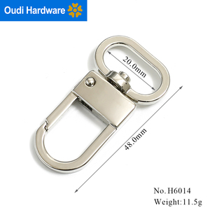 Mới đến bán buôn Hợp kim kẽm kim loại Snap xoay móc với Keychain - Product Image 3