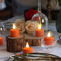 Velas LED Recargables por USB con Llama Realista Parpadeante, sin Fuego, con Control Remoto para Decoración del Hogar y Festividades, Juego de 6