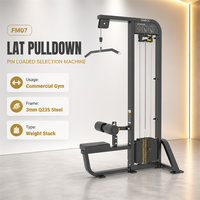 Machine de musculation à double fonction en acier Q235 de haute qualité, épaisseur 3 mm, avec système de câble à poulie pour tirage vertical (Lat Pulldown)