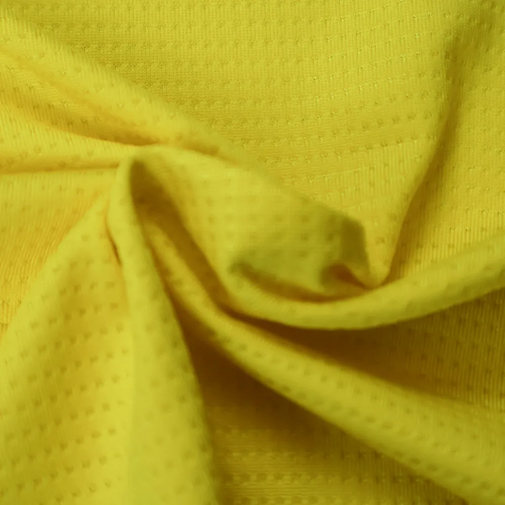 Custom high quality polyester spandex dyed fabrics stretchy breathable coarse needle 95 polyester 5 spandex garment fabrics