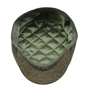 Заводская винтажная шерстяная классическая шляпа для газетчика мужская осенне-зимняя плоская шапка из плюща для вождения шерстяная шапка