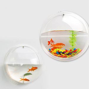 Venta al por mayor acrílico transparente en forma <span class=keywords><strong>de</strong></span> rectángulo creativo Betta Fish Tank Display Rack Multi-Grid Escritorio <span class=keywords><strong>de</strong></span> oficina Mini accesorio - Product Image 2