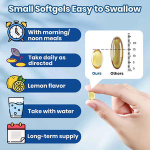 OEM/ODM VENTE CHAUDE – Huile de poisson Oméga-3 triple force haute pureté en gélules molles avec Vitamine D3 pour la santé immunitaire et articulaire - Product Image 2