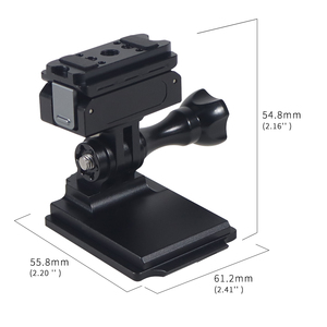 CNC nhôm hợp kim nhanh chóng phát hành từ máy ảnh Mũ bảo hiểm gắn kết cho <span class=keywords><strong>GoPro</strong></span> anh Hùng 13 12/11/10 cho DJI OSMO 360/Hành động 5pro 4 <span class=keywords><strong>3</strong></span> 2 - Product Image 5