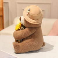 Jouet en peluche mignon, vêtements et accessoires pour ours en peluche, ours fleuri personnalisé, cadeau kawaii pour la Saint-Valentin, décoration de chambre, vente en gros, OEM personnalisé