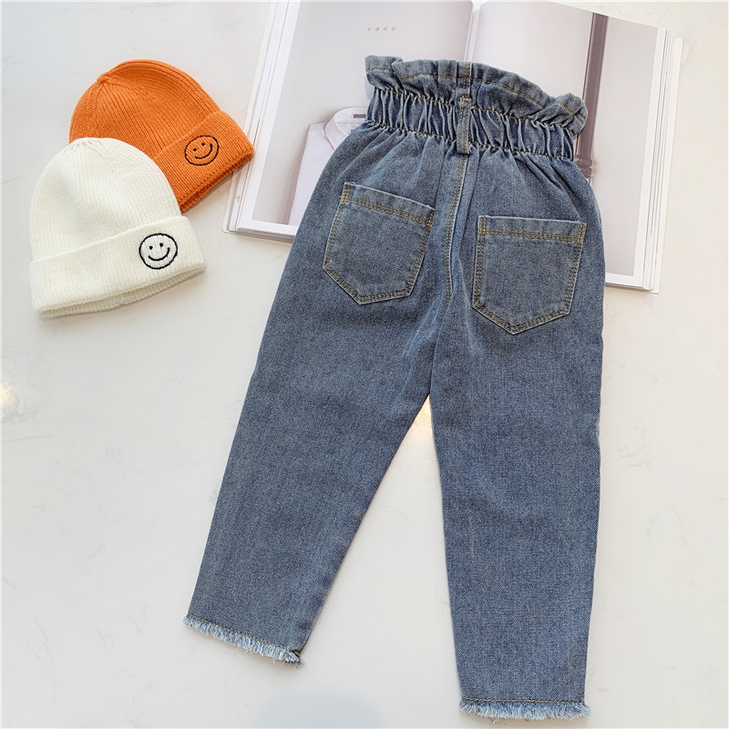 Toddler Barrel Jeans – High Elastic Waist Harem Denim Pants For Boys & Girls, Baggy Oversized Casual Trousers