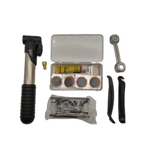 Mini pompe <span class=keywords><strong>à</strong></span> air pour bicyclette Colle <span class=keywords><strong>à</strong></span> froid Outil de réparation de bicyclette <span class=keywords><strong>à</strong></span> <span class=keywords><strong>clé</strong></span> hexagonale multifonctionnelle Mini levier Tête Écrou Ensemble d'outils Outil de réparation de bicyclette - Product Image 1