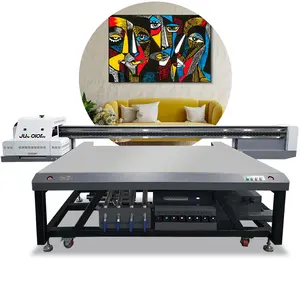 Most popular 2513 8x4 uv flatbed printer with rotary device print bottles pvc glass wood door wedding card uv laser printer