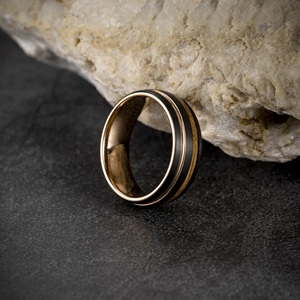 Groothandel Mode Sex Ringen Whisky Hout Inlay Zwart Wolfraamcarbide Haan <span class=keywords><strong>Ring</strong></span> Voor Mannen Mode Penis Ringen Voor Heren - Product Image 2