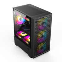 Caja de PC para Juegos de Diseño Especial, Chasis de Computadora ATX de Torre Media, Popular, Micro-ATX, Mini-ITX, Refrigeración por Flujo de Aire