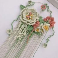 Cuerda de Algodón 100% para Cestas Tejidas, Hilo de Macramé Colorido de 2mm para Tejer a Mano, Hilo Trenzado Sólido Teñido de Fantasía
